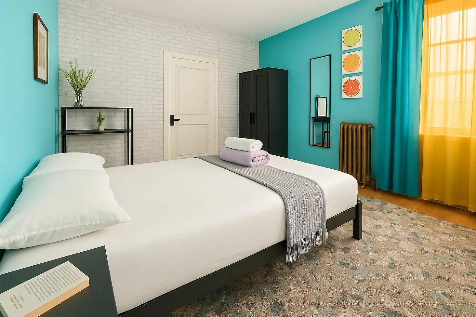 Apartment Modern Xl Queen Room Comfort & Character In Harlem New York